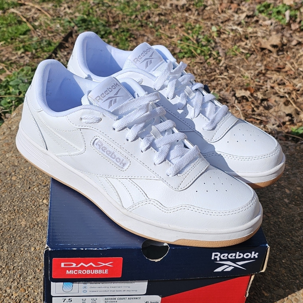 Reebok Club C 85 Unisex Sneakers White Leather Size M7.5, W9.